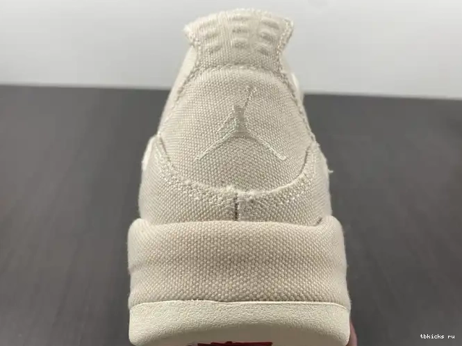 Reps TB DQ4909-100 Blank (W) Retro 4 Canvas Jordan 0529
